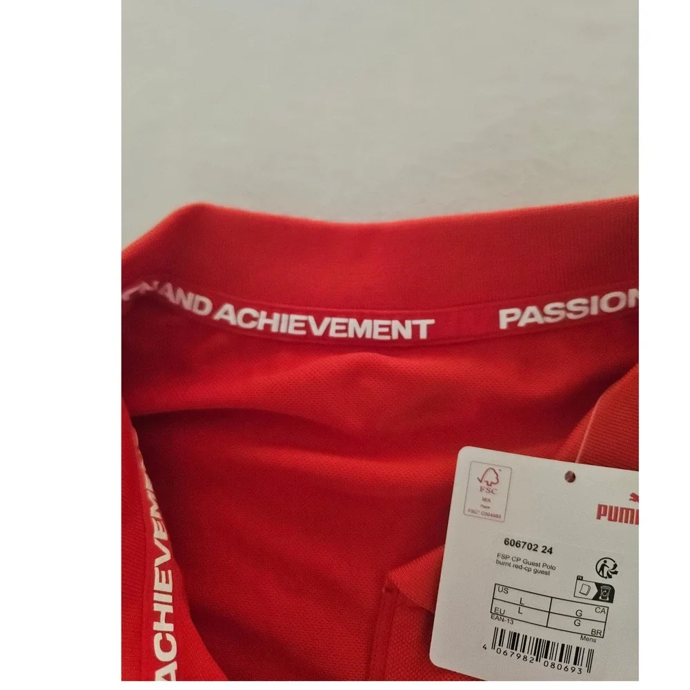 Puma Scuderia Ferrari Corso Pilota Guest Polo Shirt Burnt Red NWT Men's Large